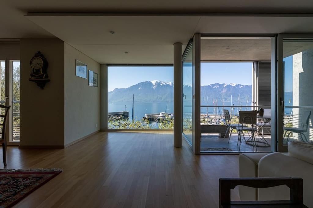 Lakeside-Apartment-1 Grand Appartement Familial Avec Terrasses Et Vue Panoramique Vevey Eksteriør billede
